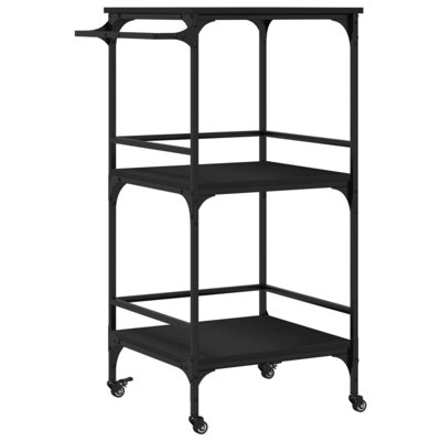 vidaXL Kitchen Trolley Rolling Utility Storage Living Room Engineered Wood by VidaXL