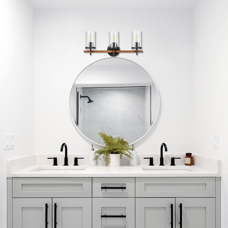 Éclairage pour meuble-lavabo de salle de bain 3 lumières Oaklyn
