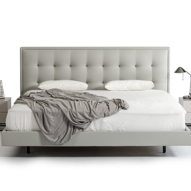 Lit plateforme tapissier Sauncho, Grand