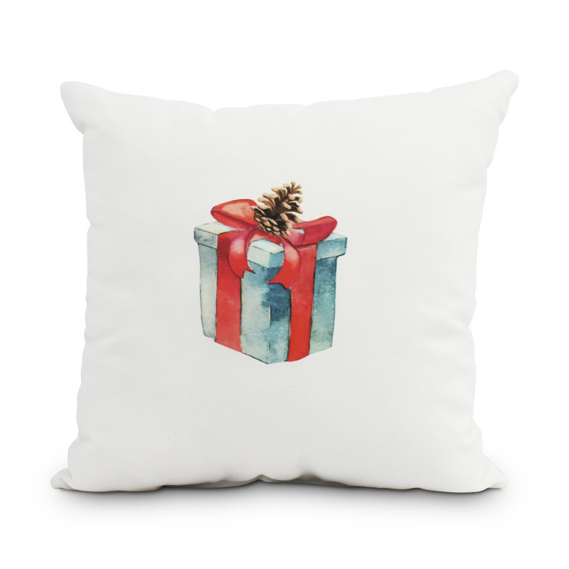Housse de coussin carrée extérieure/insert Maselli, 20 po x 20 po, Rouge / blanc
