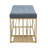 Muammar 47'' W Upholstered Storage Bench with Metal Frame-1832387819