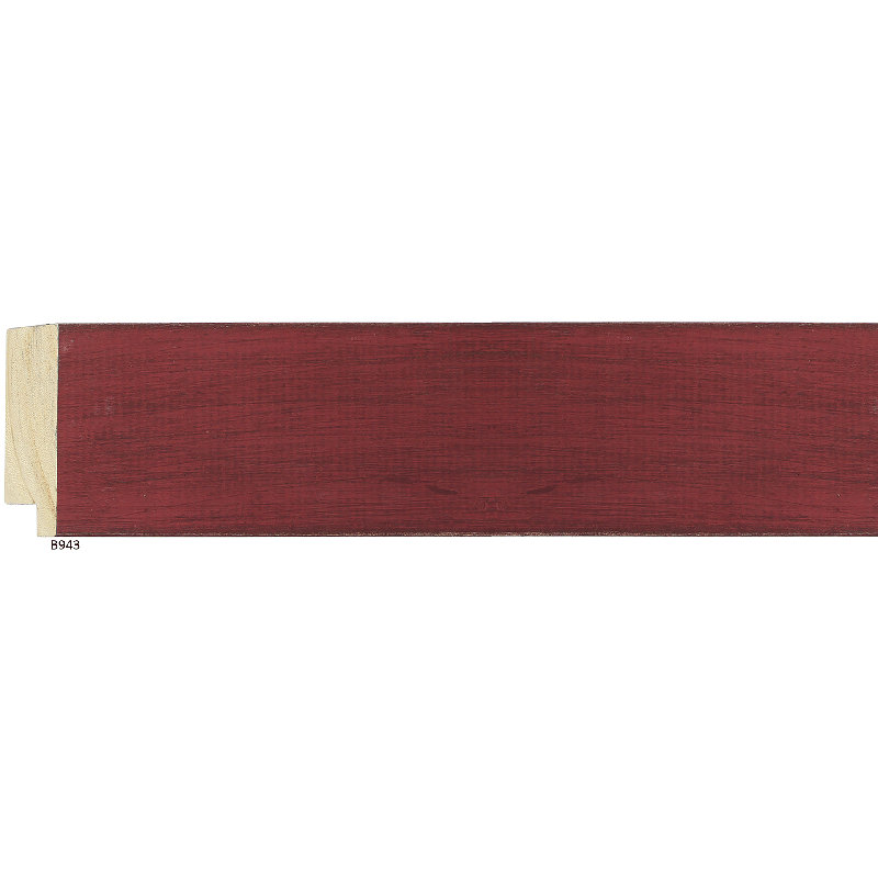 Natural Wood, 22.5" x 22.5", White/Red