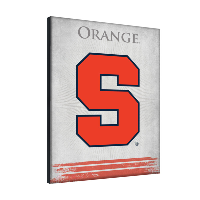 Impression sur toile tendue NCAA, H 15 po x l 20 po x P 1 po, Orange de Syracuse