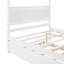 Wood Canopy Bed With Trundle Bed-618234427