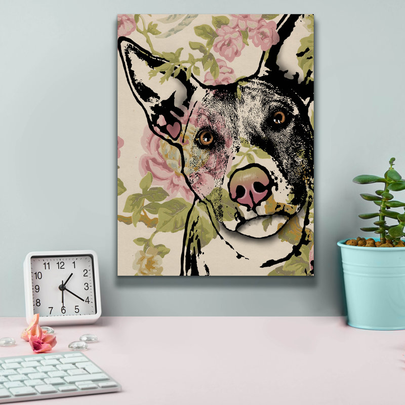 «Love Grows» par Dean Russo, art mural sur toile, H 16 po x l 12 po x P 0,75 po