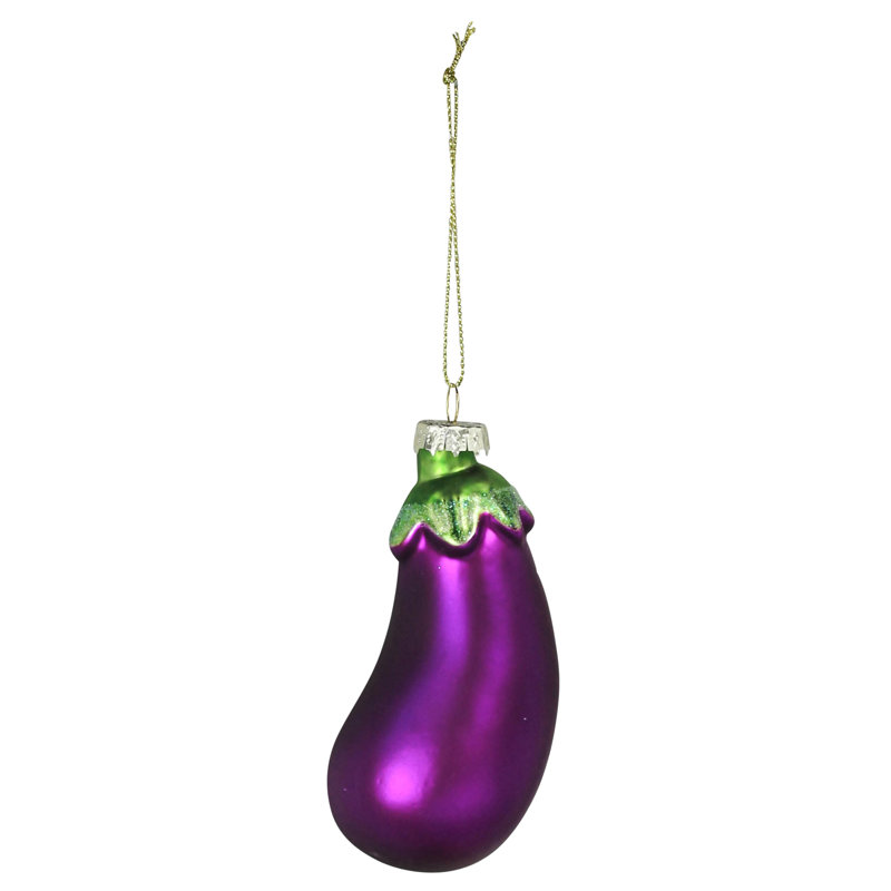 Ornement aubergine, verre
