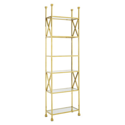 Blackmer 230cm H x 65cm W Glass Standard Bookcase