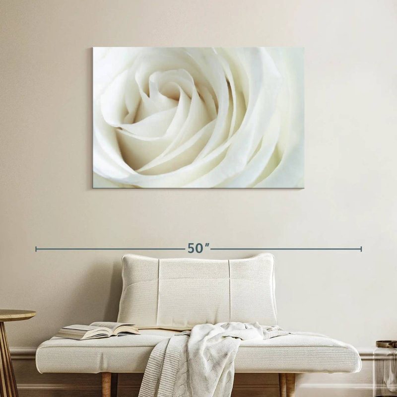 Rose en soie Harnek, H 26 po x l 39 po