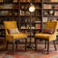 Ensemble de 6 chaises d'appoint de cuisine en bois massif avec garniture cloutée et support pour haut dossier Farmhouse, capacité de poids de 350 lb-1373291187-1590159146