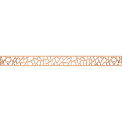 46 3/8"W x 4"H x 1/4"T Harrisburg Fretwork Moulding, Alder