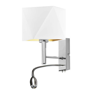 Edvin Steel LED Armed Sconce
