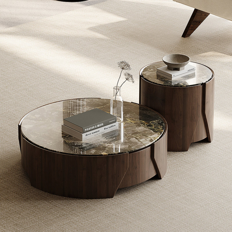 Marble high-end creative simple tea table