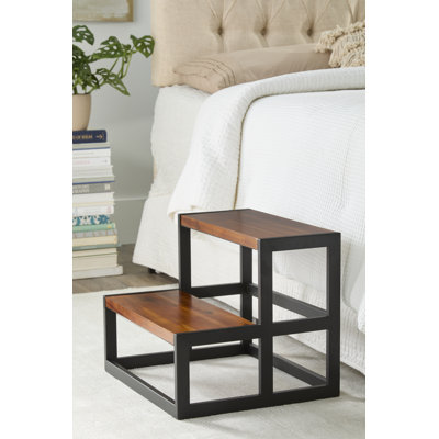 Teniya 2 - Step Wood Step Stool