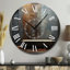 Horloge murale noire pour salle de bain I