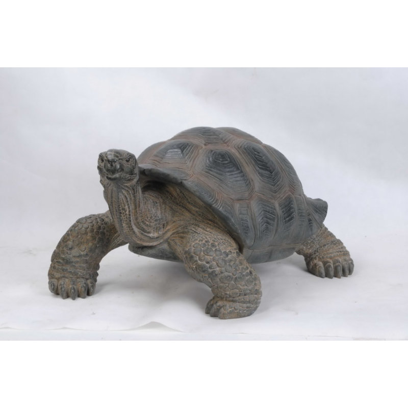Large Realistic Polyresin Tortoise Garden Statue