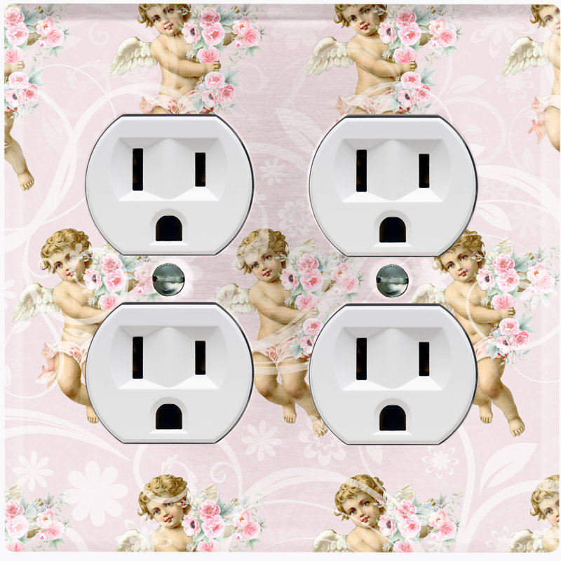 Patterned 2 - Gang Toggle Light Switch Standard Wall Plate