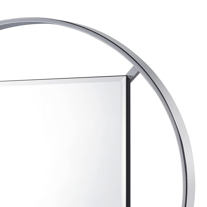 Miroir biseauté Mila, Chrome