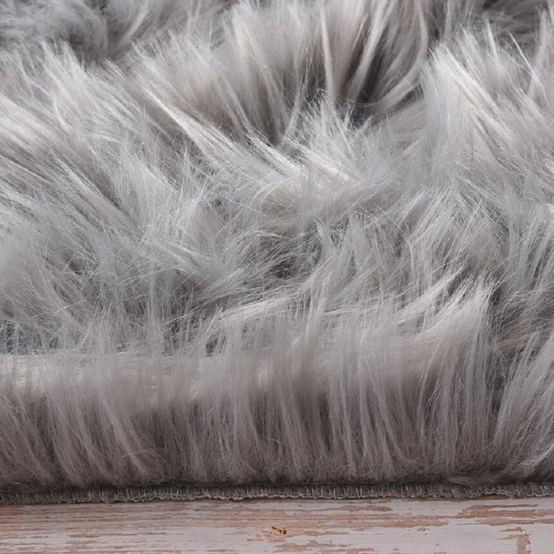 Kawena Faux Sheepskin Indoor Rug, Rectangle 9' x 12'