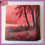 Couvre-lit rouge d'automne rouge-123423595