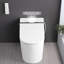 Bidet de toilette intelligent avec siège de nuit chauffant, buse autonettoyante, capteur de pied, télécommande, buse d'affichage à DEL et