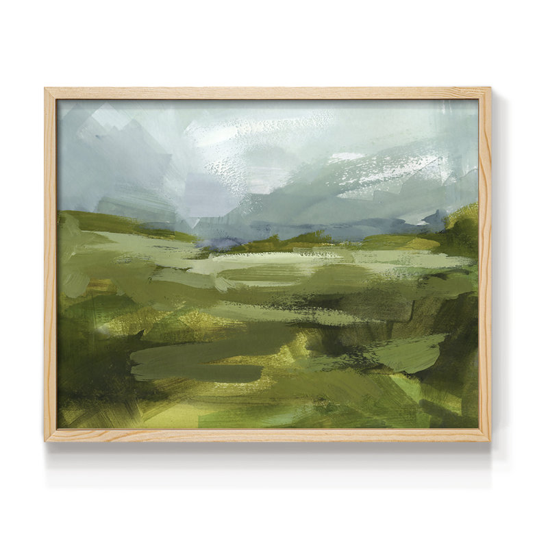 Emerald View II - Reproduction encadrée - Restickable, H 11 po x l 14 po, Naturel