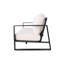 Table basse Three and Rectangular, coussins confortables gris, matériau et table modernes en aluminium, structure robuste