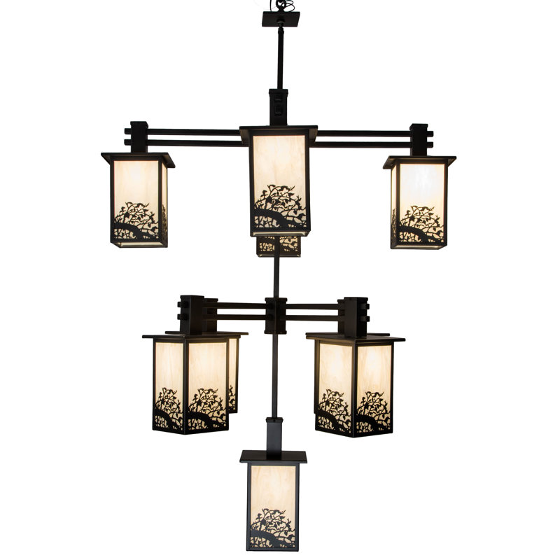 Deshawna 9 - Light Dimmable Square / Rectangle Chandelier