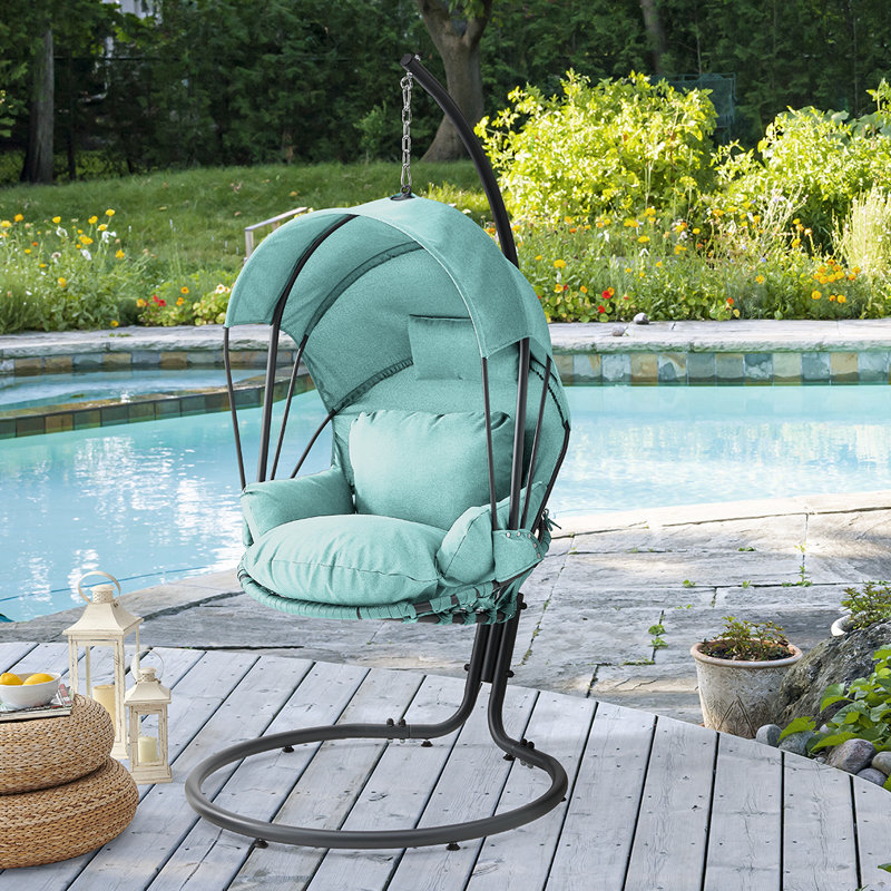 Chaise suspendue pour l'extérieur Messer, Turquoise