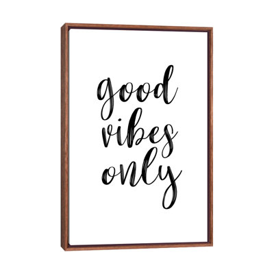 «Good Vibes» par Sissi & Seb - reproduction d'art textuel