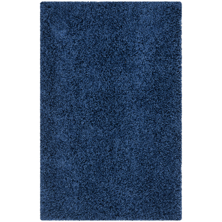 Tapis bleu touffeté à la main Assar