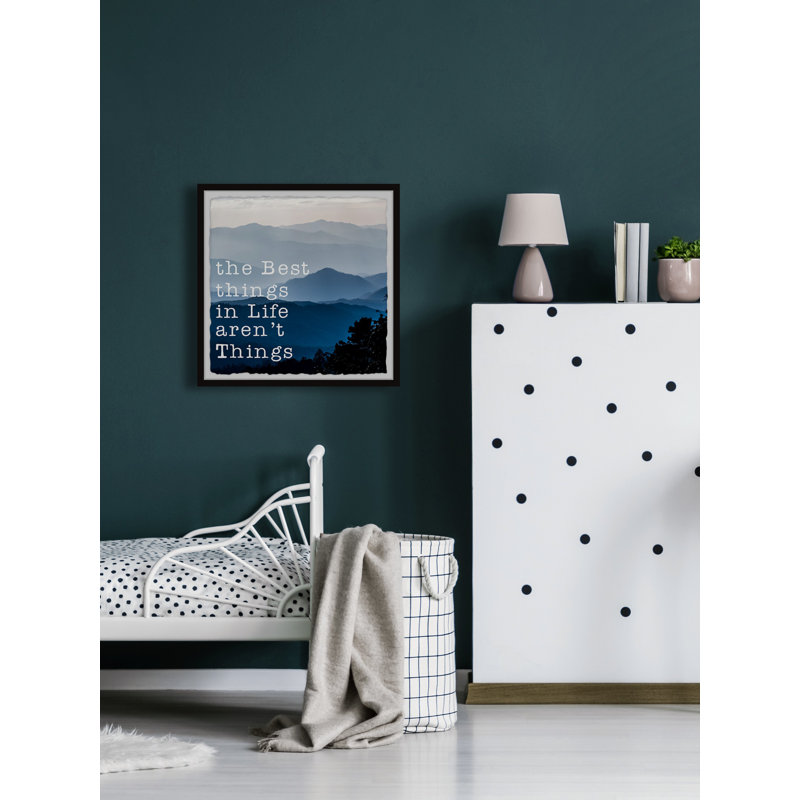 Best Things in Life 1 Piece Single Picture Frame Painting, 30cm H x 30cm W x 3.81cm D