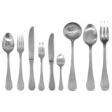 Casablanca 39 - Piece Stainless Steel Flatware Set - Service for 6