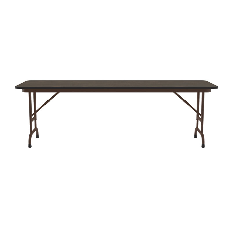 Table commerciale pliable Correll, H 32 po x L 96 po x P 30 po, Brun