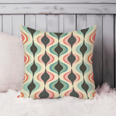 Abstract Retro 70s Hippie Groovy Pattern VII Retro