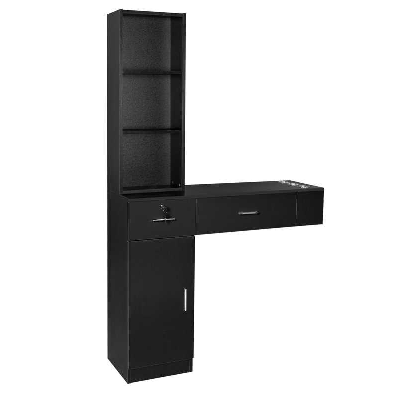 Dockrey 40'' Wide 2 - Drawer Filing Storage Cabinet, Black