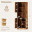 Armoire de rangement pour garde-manger moderne de 65,5 po avec support pour micro-ondes Kitchen Pantry-187356423