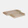 Ivory/Gold Wood Rectangle Decorative Tray