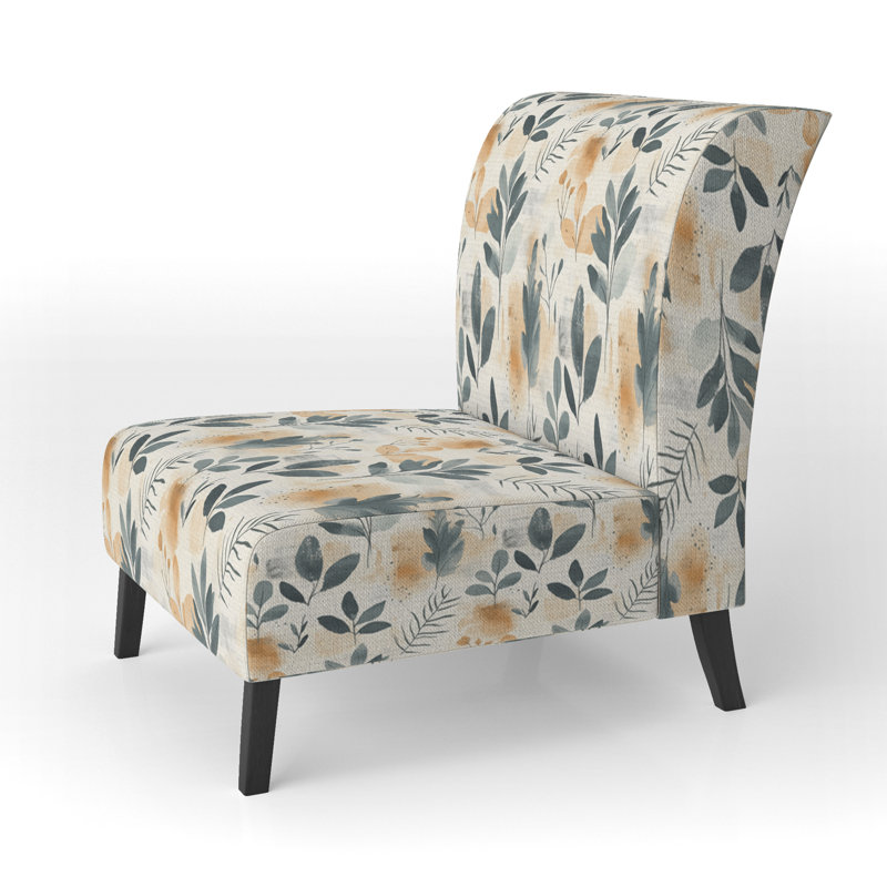 Fauteuil de chambre Floral, Pantoufle sans accoudoirs