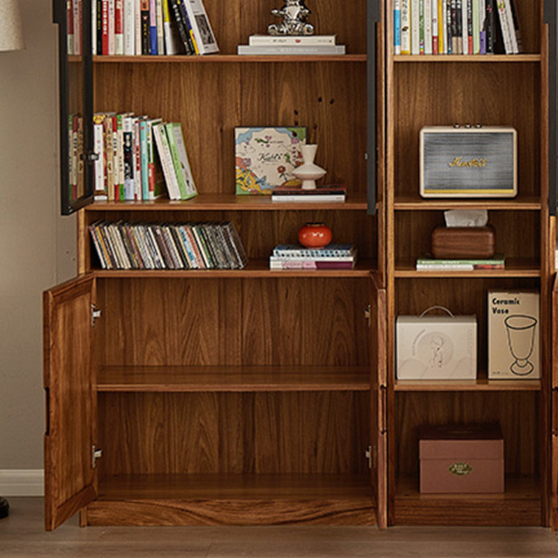 Bibliothèque classique en bois massif