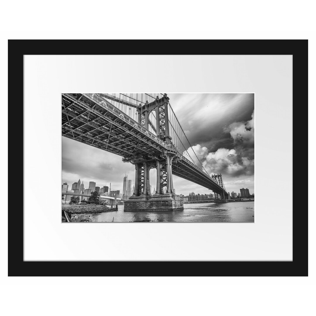 Gerahmter Fotodruck Manhattan Bridge in New York