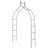 55'' W x 15'' D Steel Arbor in Black