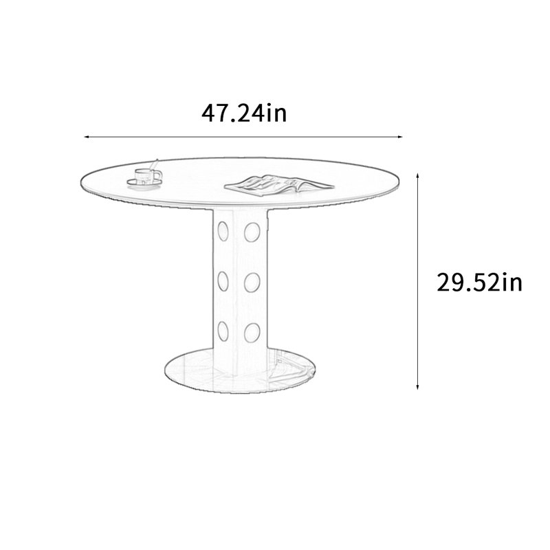 Goffredo, 29.52"H x 47.24"L x 47.24"W