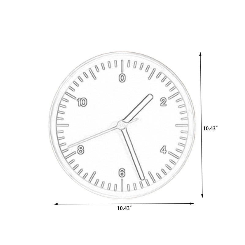 Horloges murales analogiques rondes roses, Pink