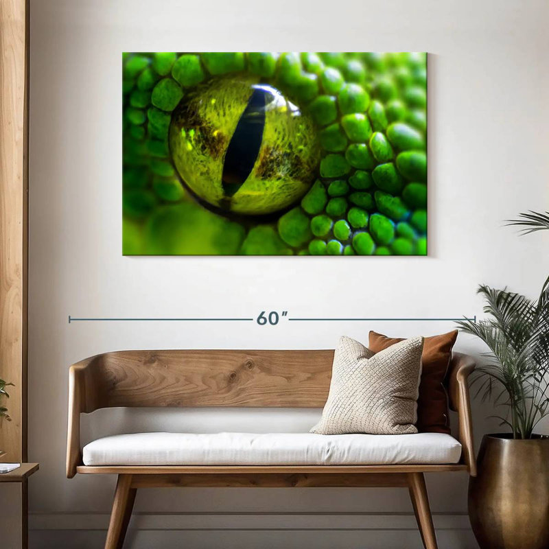 Brampt Green Python Eye, 30" H x 45" W
