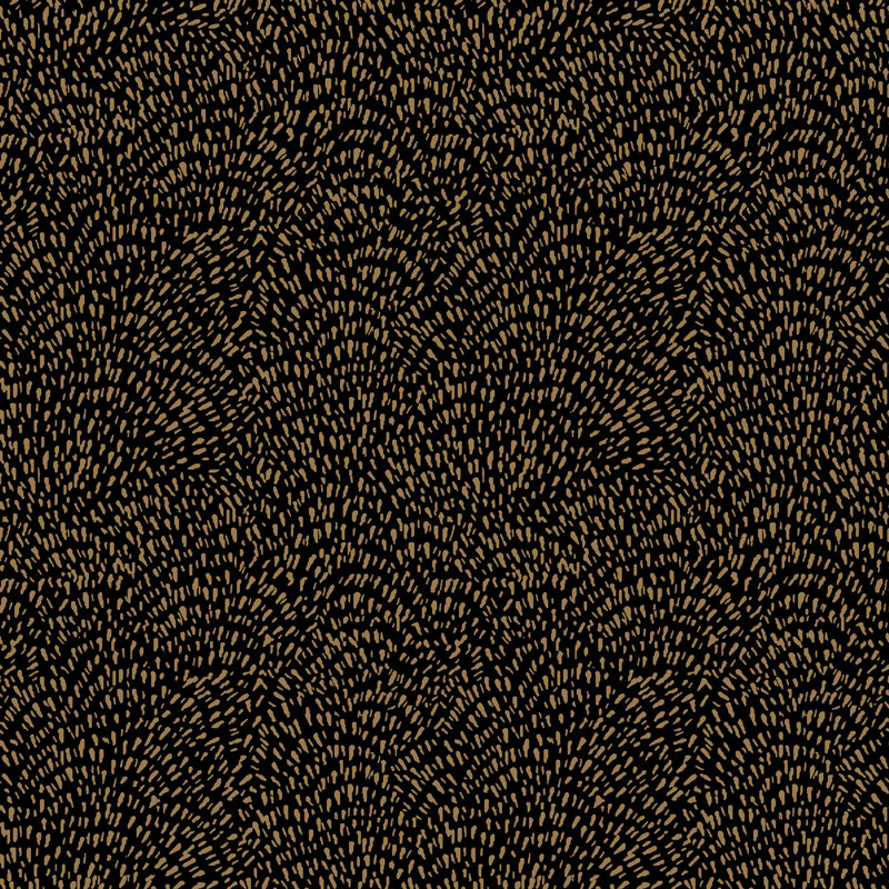 Zen 1000cm x 57cm Wallpaper Roll, Gold/Black
