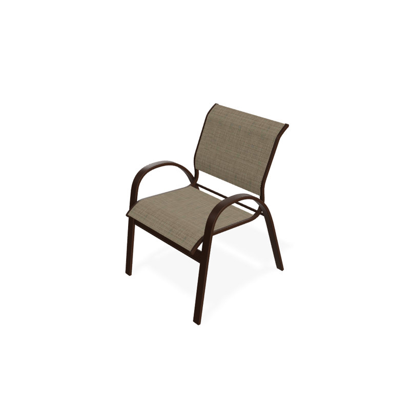 Chaise de patio empilable Hiraku, Newport, Kona texturé