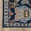Tapis traditionnel bleu marine / multicolore Gowen-646969373