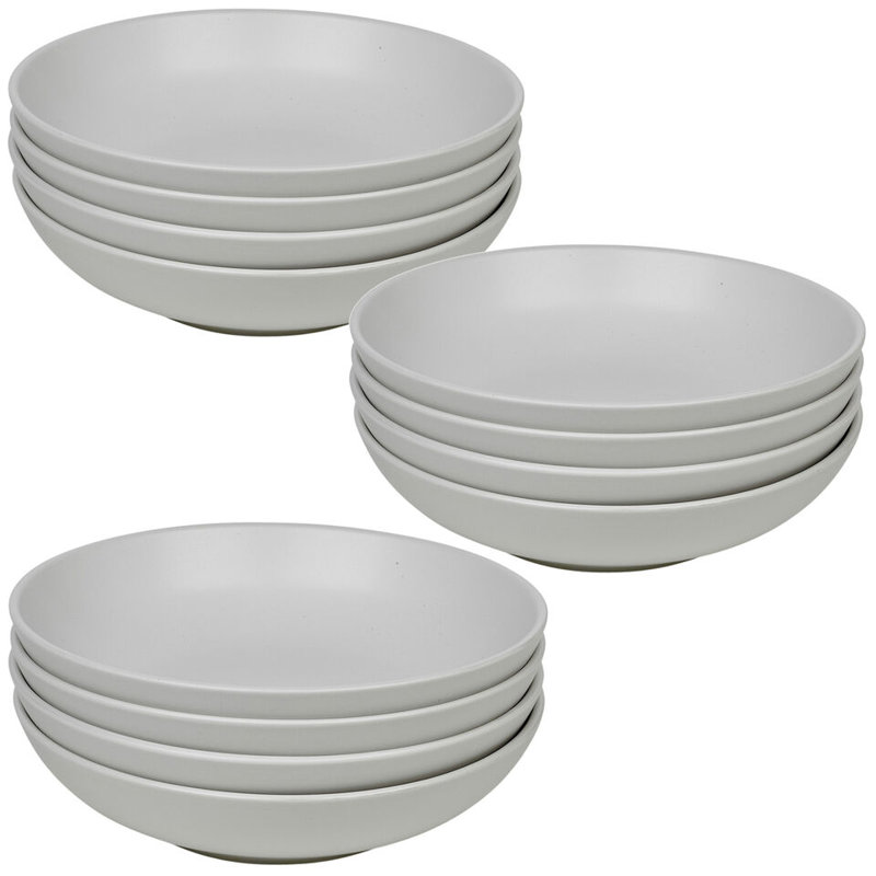 17 Stories Ceramic Serving Bowl, White