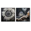 Grey Stone Geode Minimalism - Spiritual Stone Square Collage Set Of 2-1277081999-1277081992