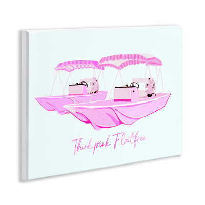Plaque murale «Think Pink Float Free», design par Ziwei Li